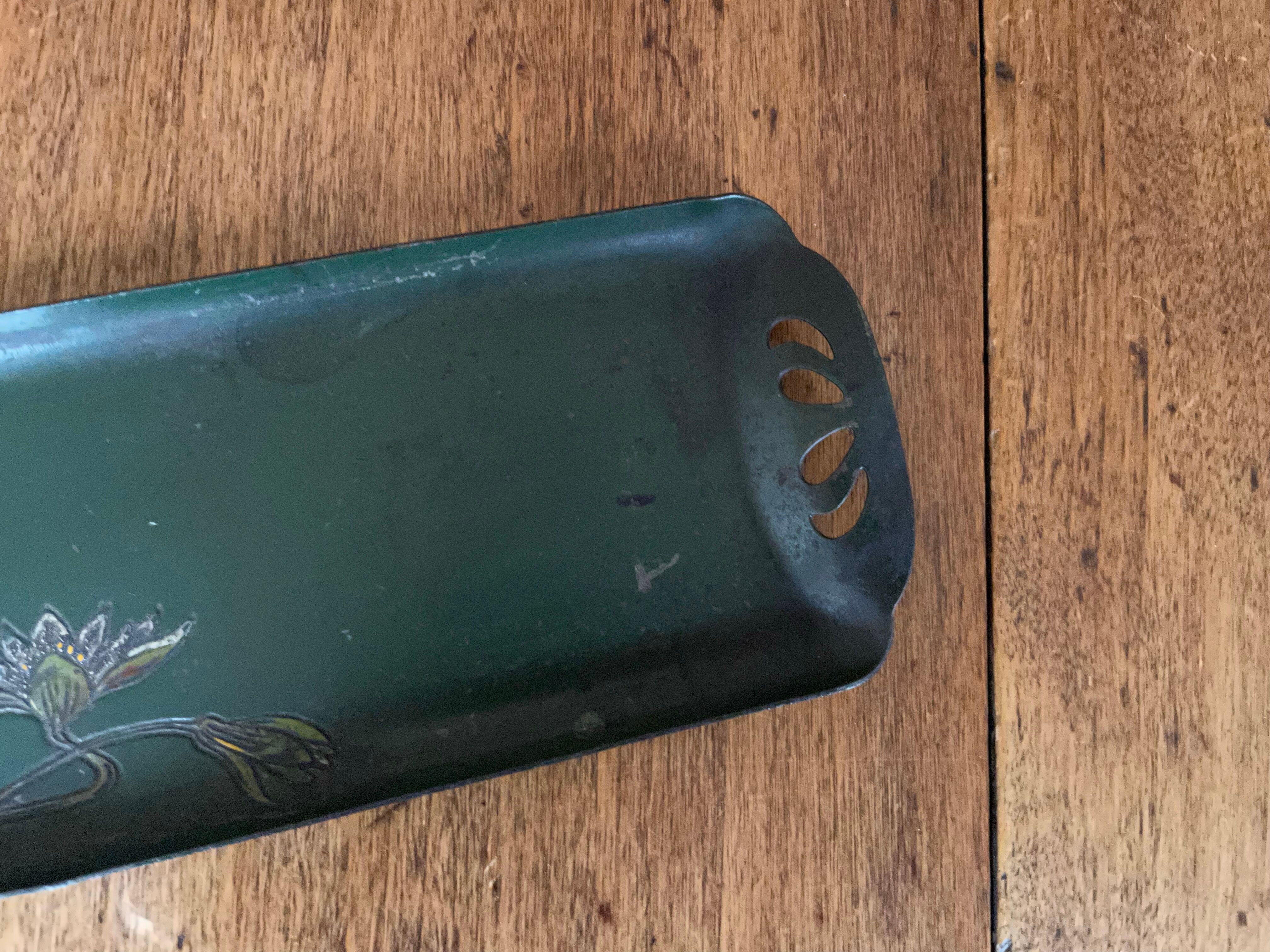 Vintage metal pen holder