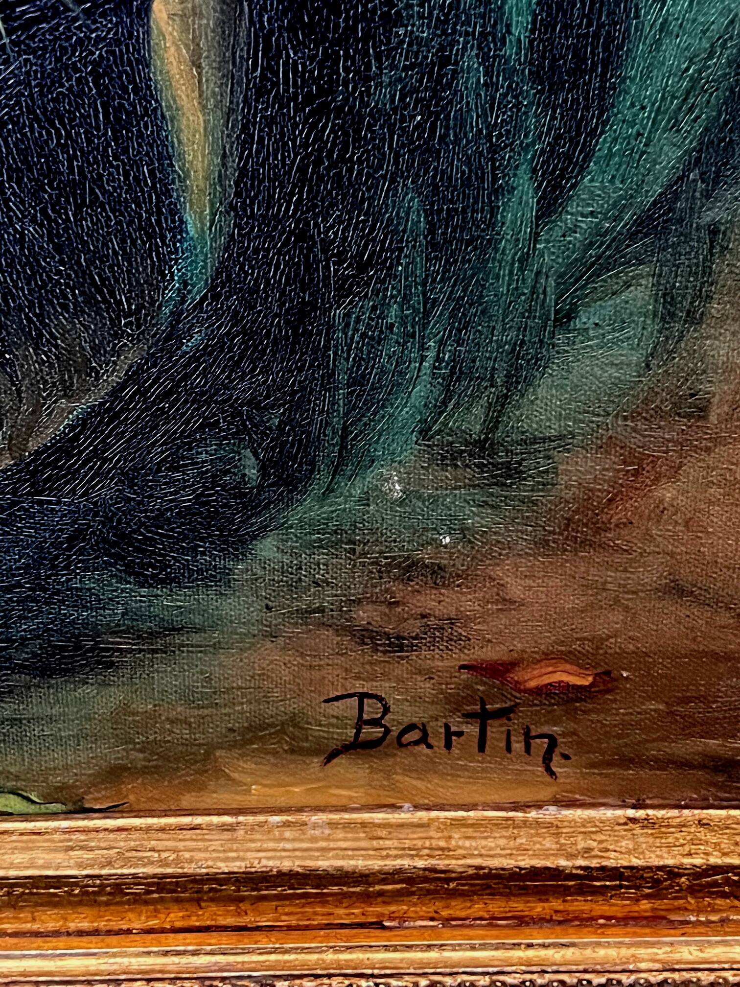 Portrait of a flower girl in a beautiful baguette frame.