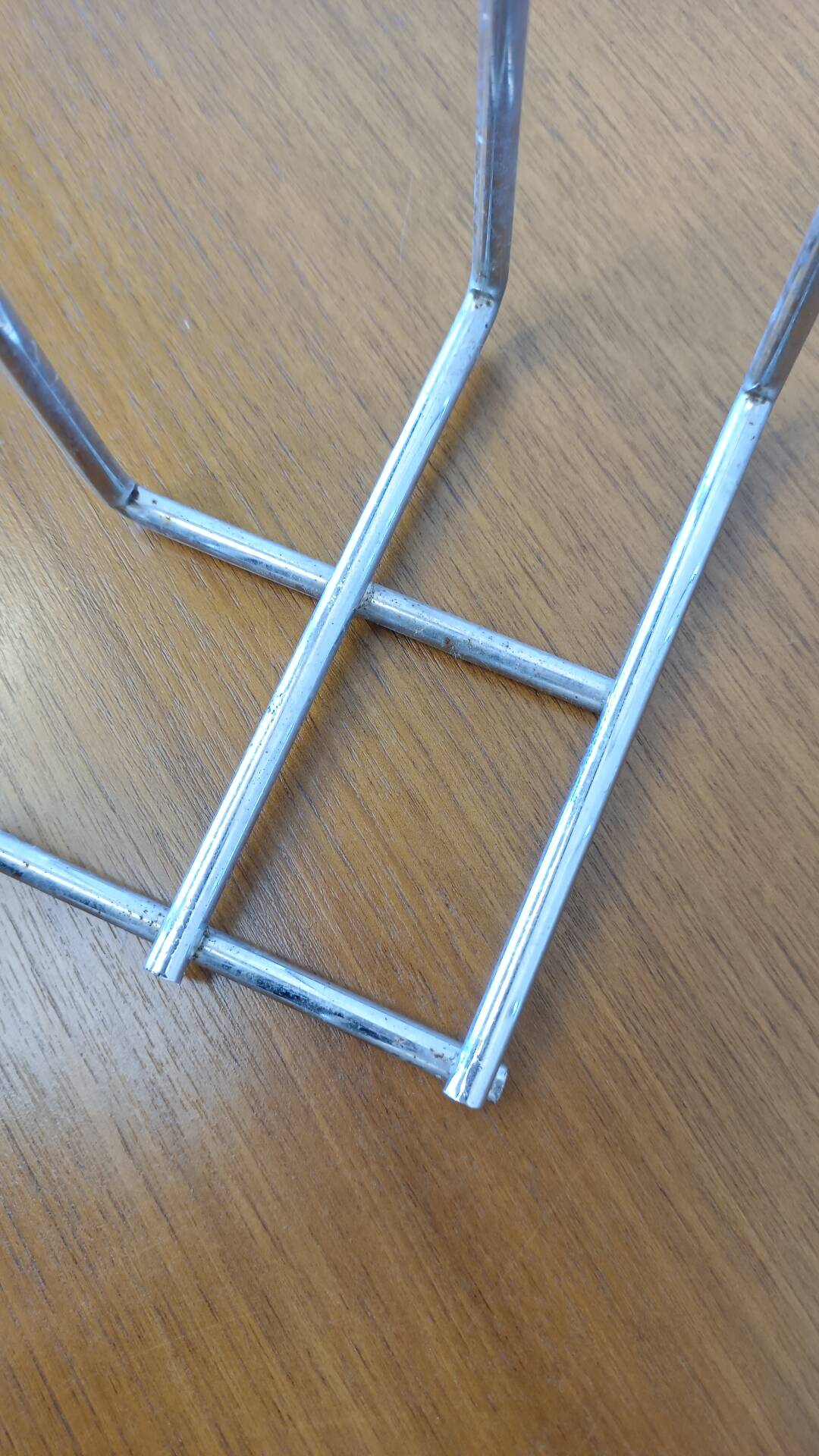 Chrome magazine rack