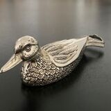 1 bottle opener duck shape in silver metal