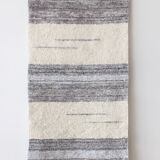 Carpet grey and white - 65 x 120 cm