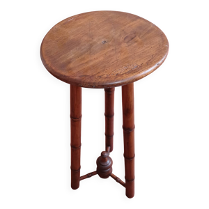 tabouret tripode en bois