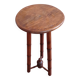 Turned wooden tripod stool