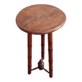 Tabouret tripode en bois tourné
