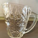 Vintage molded glass pitcher
