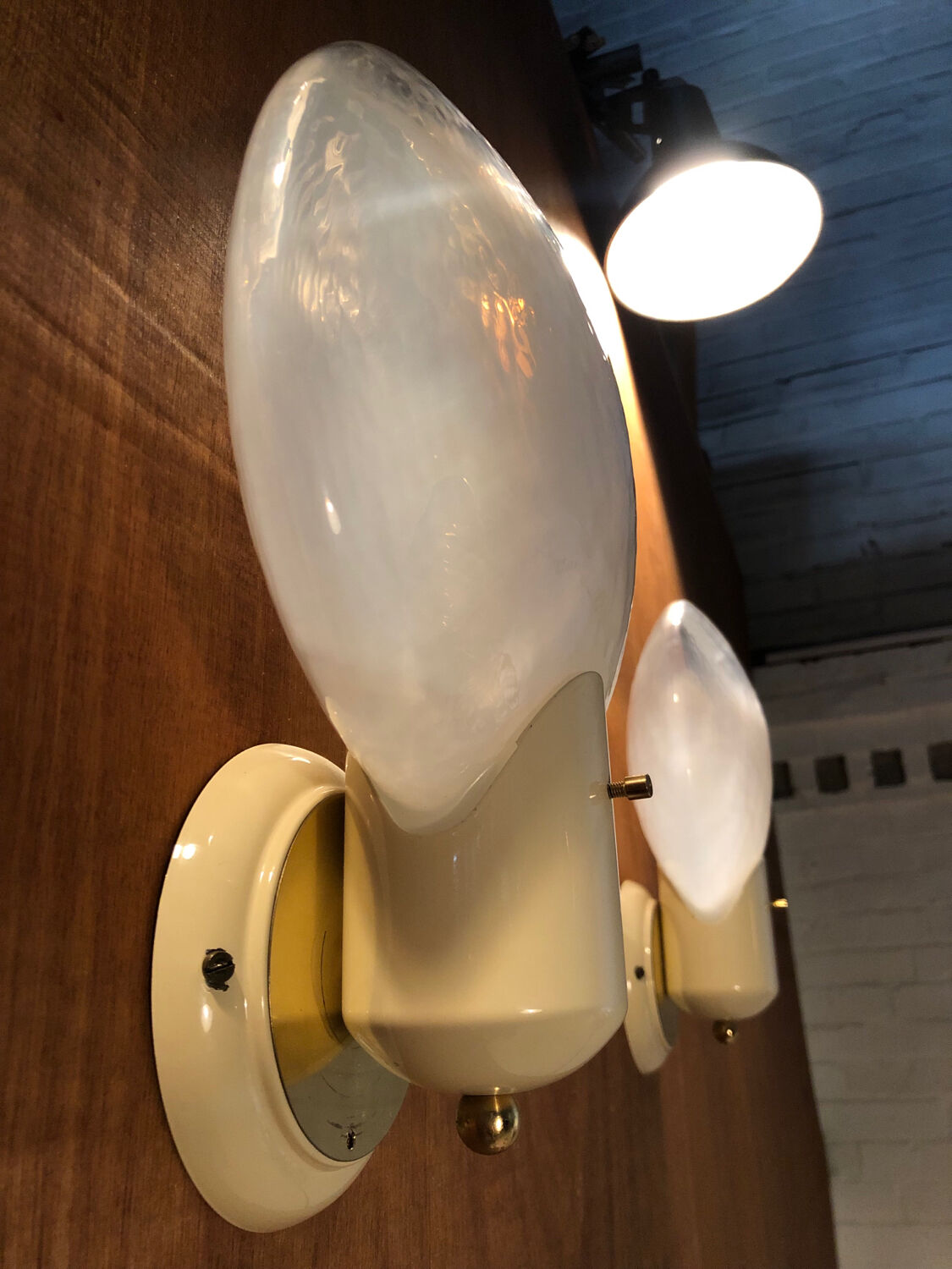 Pair of Italian wall lights circa 1960