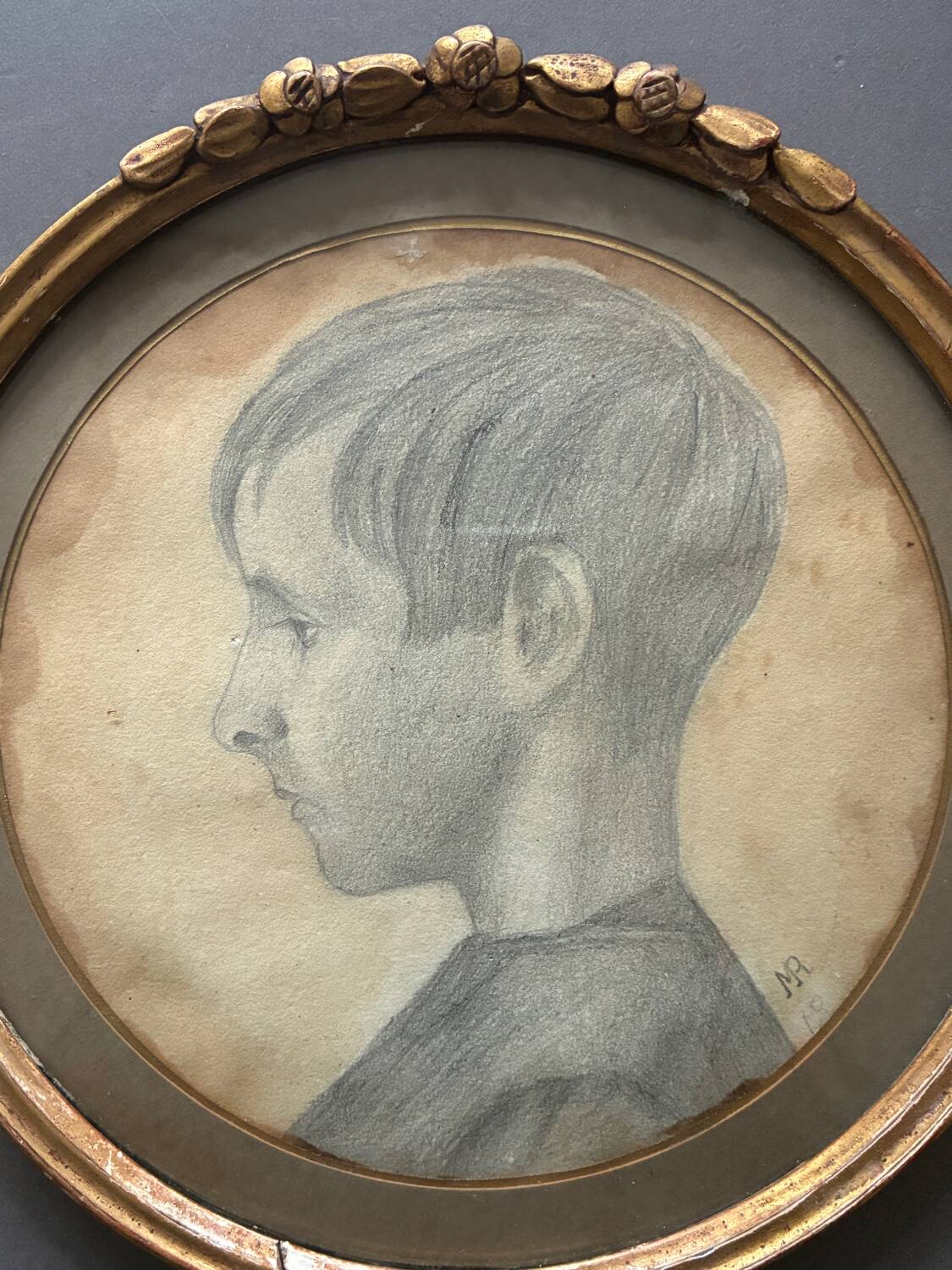 Portrait of a child from the 19th century.