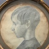 Portrait of a child from the 19th century.