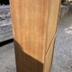 Double-column oak filing cabinet with curtains, 50.