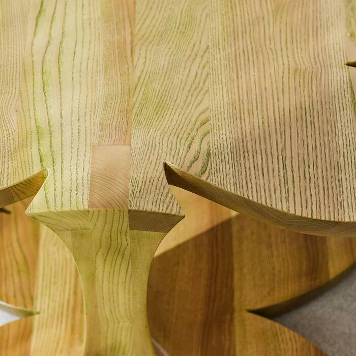 Unique handmade ash coffee table – by Tamás Fecske 2020s