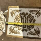 Ceramic elephant stool/stand Hollywood Regency style 1960s