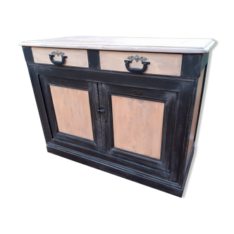 Industrial style oak buffet