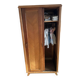 Scandinavian wooden wardrobe with sliding doors