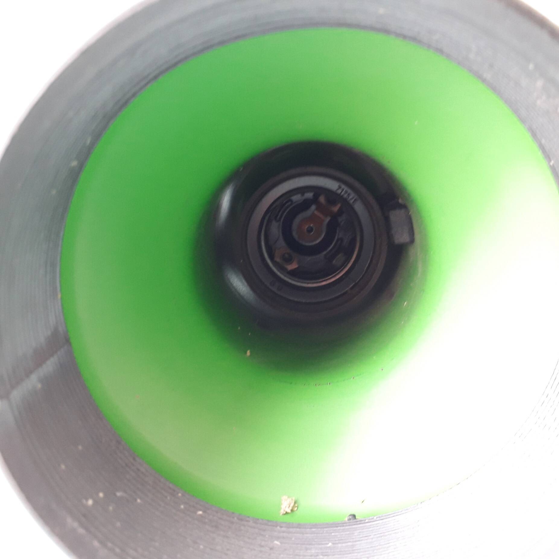 Green wall light with 2 adjustable spotlights