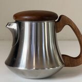 Rémy Letang stainless steel teapot, vintage design, 60s and 70s