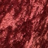 Pair of Art Deco club armchairs in burgundy red velvet, 1930s