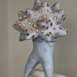 Ceramic lamp by agnes debizet. contemporary ceramist.