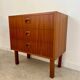 Small chest of drawers or bedside table in teak, Scandinavian design from the 70s vintage