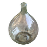 Dame Jeanne, bonbonne, bouteille en verre transparente, verre très épais