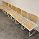 Set of 8 vintage Marcel Breuer Cesca chairs, made in italy, 1970s