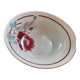 Hollow flat. Lunèville. Lyne model. Large red rose pattern.