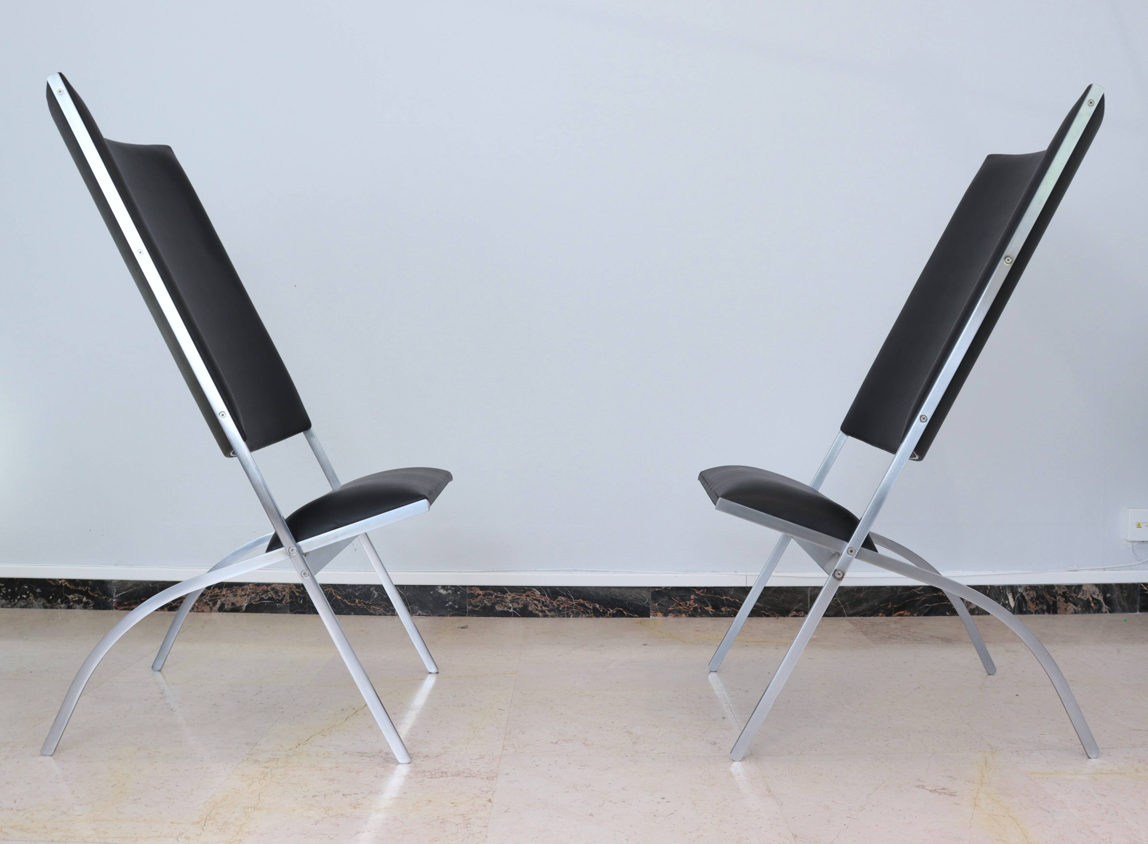 Pair of "Gabriella chairs" by Gio Ponti