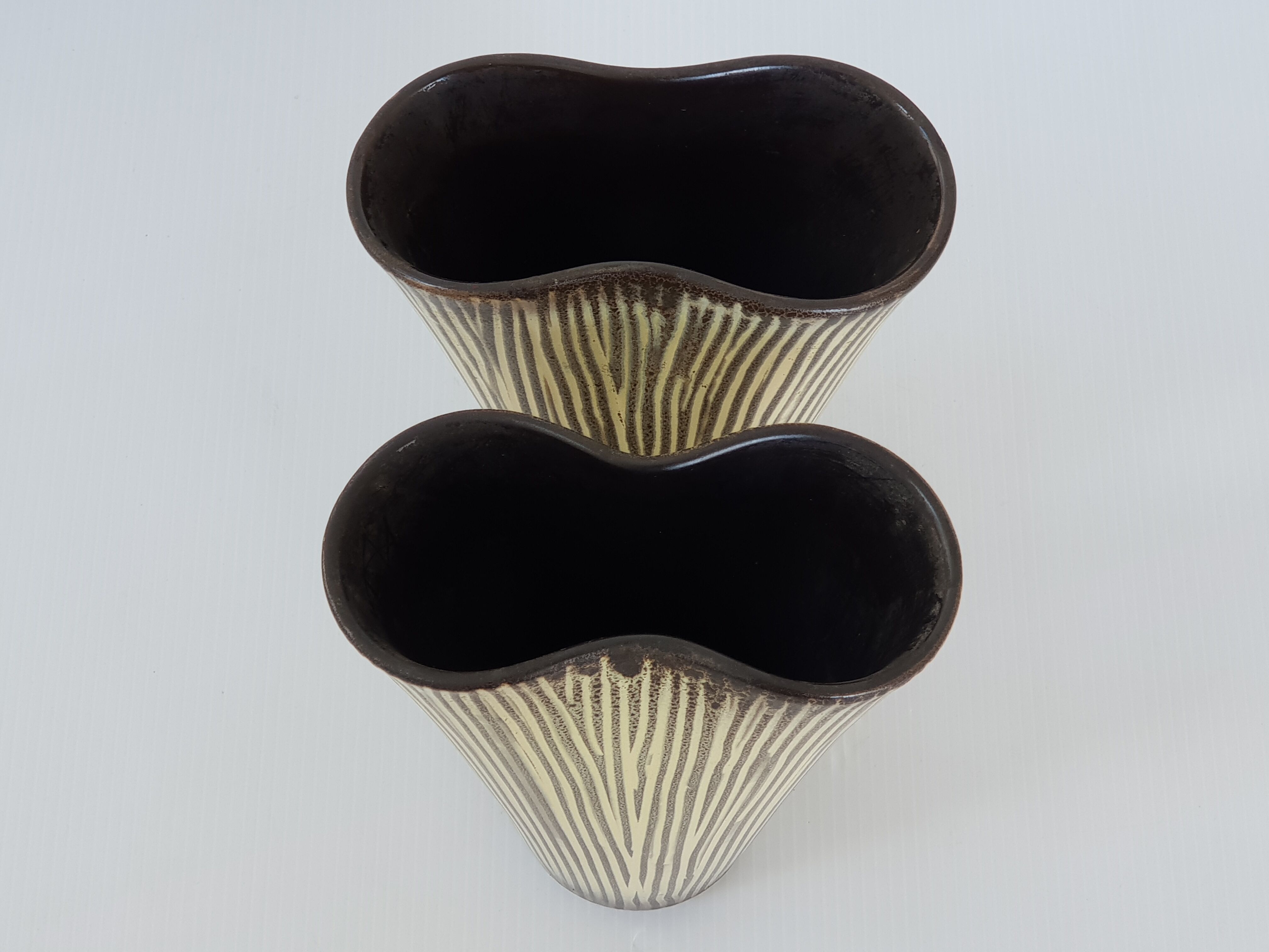 Paire de vases 1950 vintage