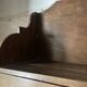 Antique piece of furniture with walnut drawers to hang