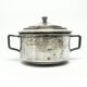 Art Deco sugar bowl, silver-plated brass, Poland, 1930s