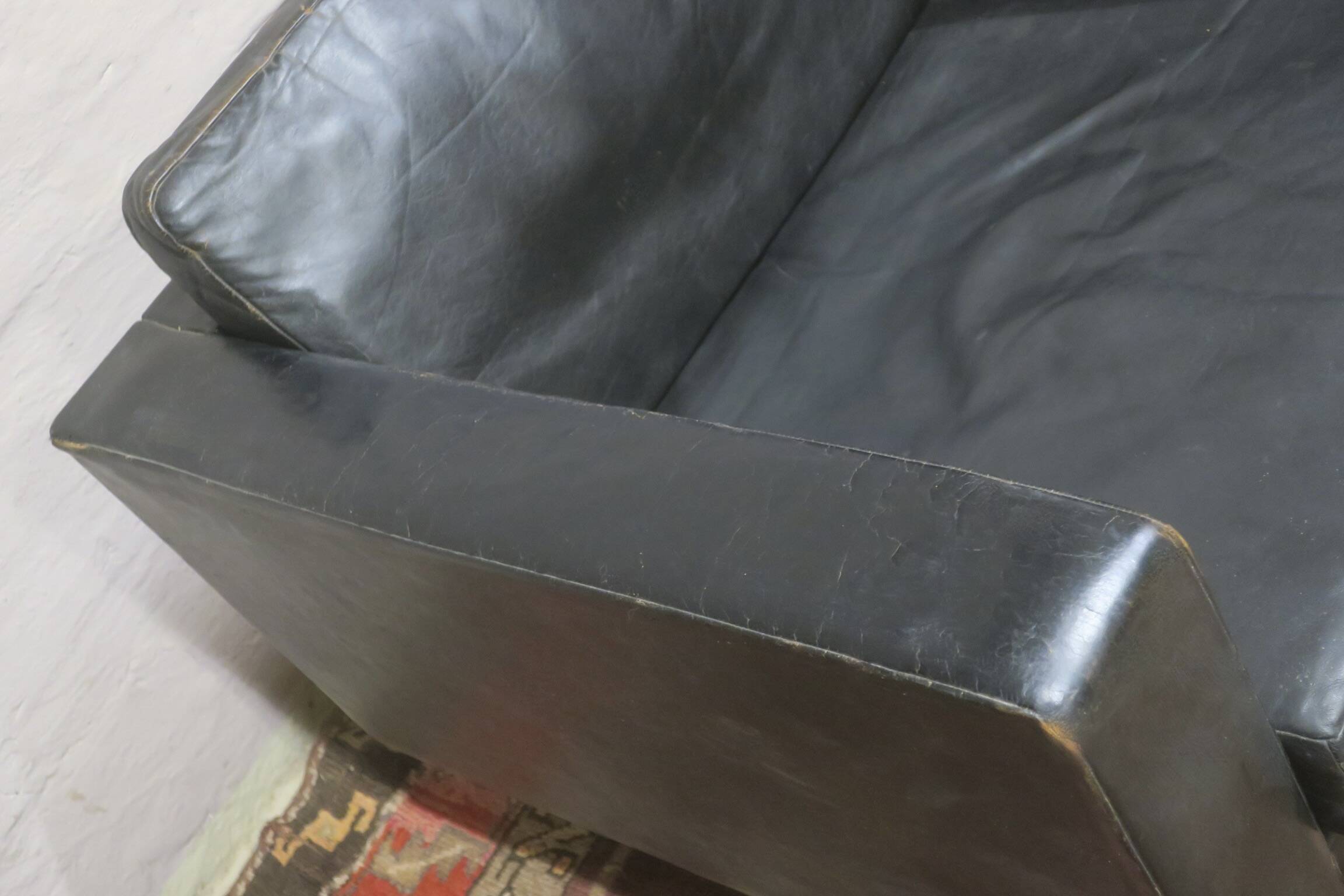 Early COR leather lounge chair, 1950s