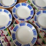 Set of 10 Émile deep plates from K&G Luneville