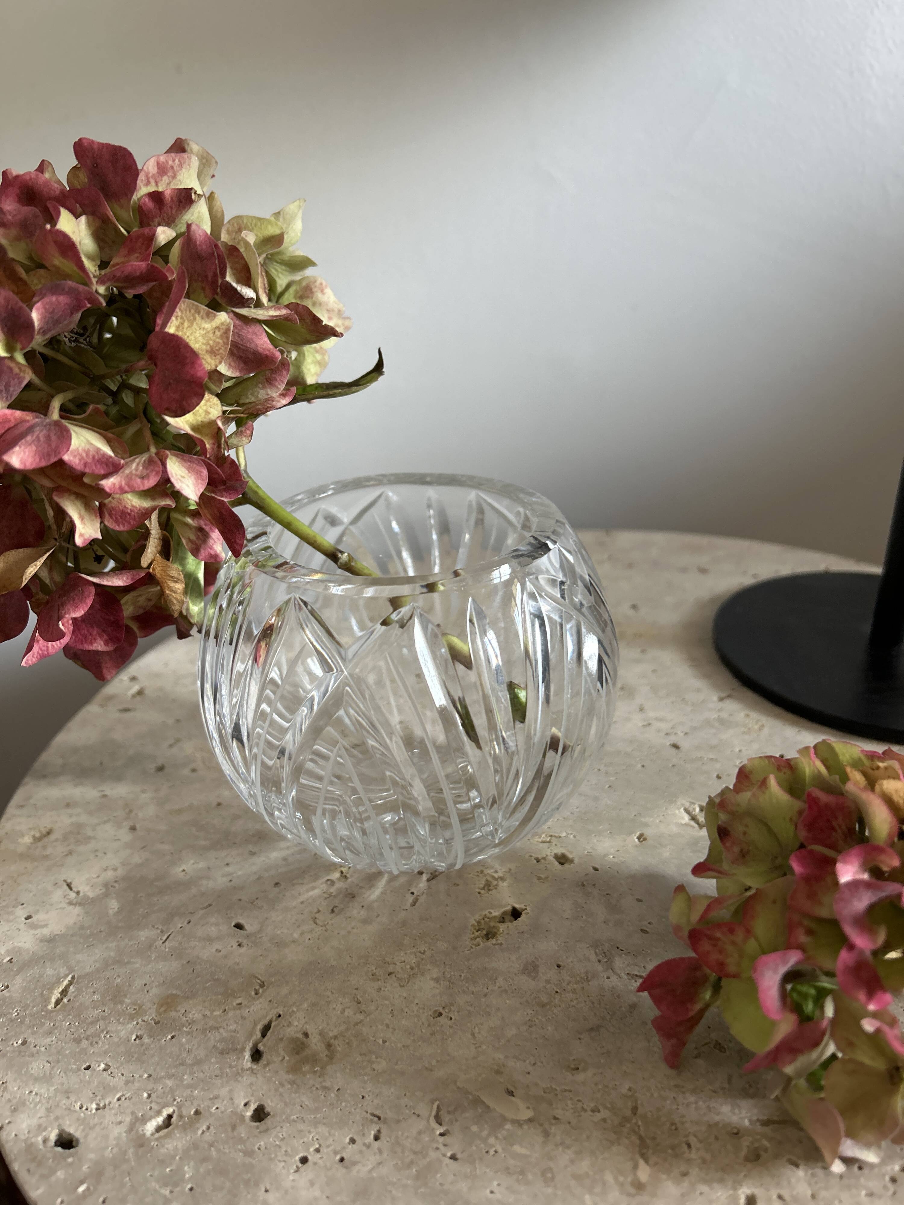 Vase rond en cristal