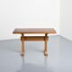 Rectangular table Les Arcs in solid elm