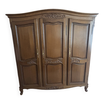 1960s Solid Wood Wardrobe