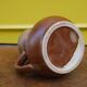 Vintage enamelled stoneware water jug pitcher 1 liter