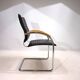 Chaise de salle à manger/conférence en cuir Thonet S74 par Josef Gorica, 1990