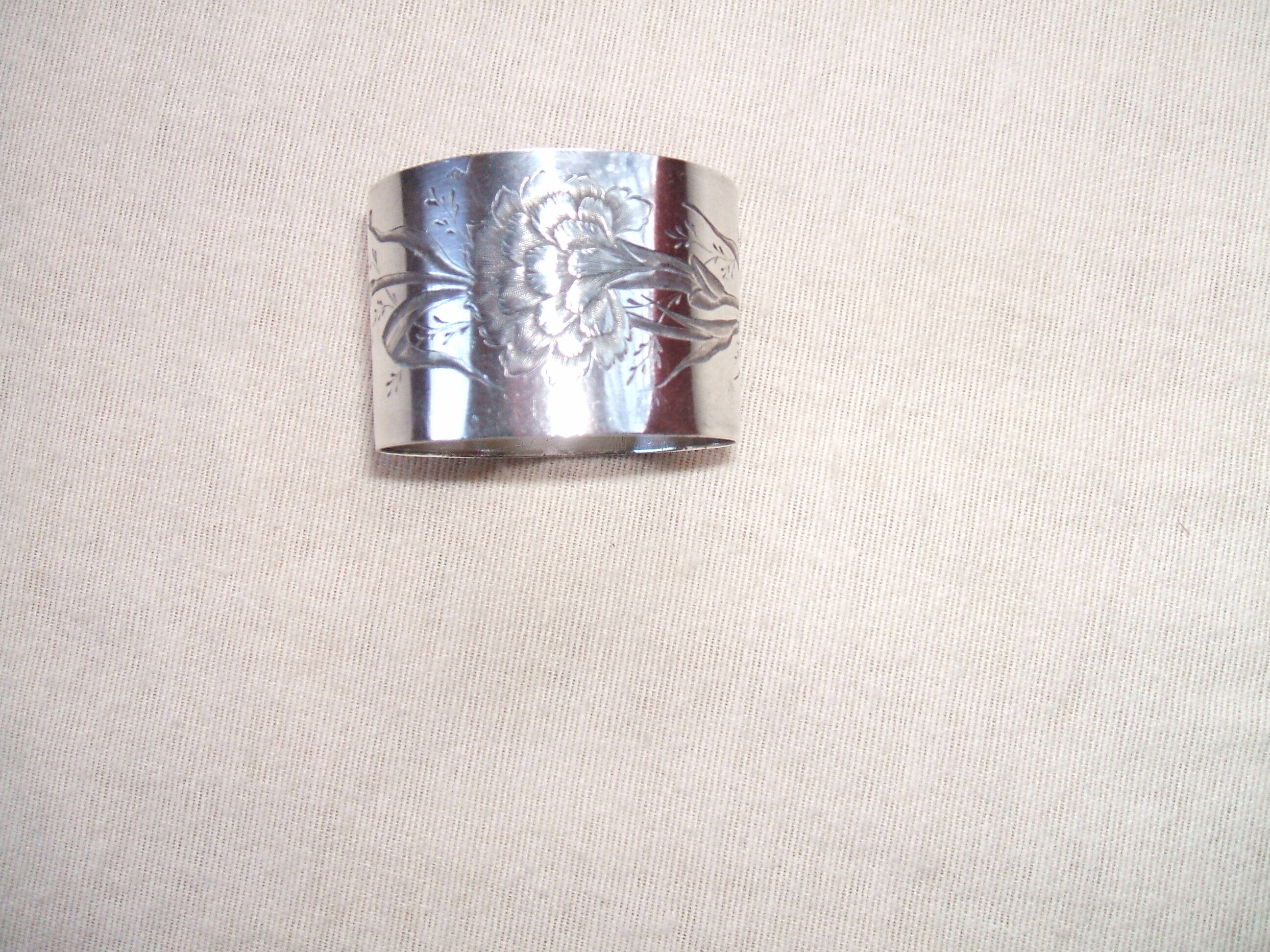 Solid silver towel ring