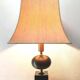 Large Regency black marble barber lamp