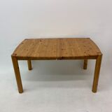 table à manger extensible en bois de pin, Rainer Daumiller, années 1970