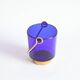 Cobalt blue glass ice bucket, 1960s