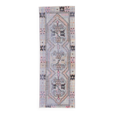 Tapis de couloir vintage bleu clair