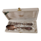 Christofle birth cutlery silver-plated box