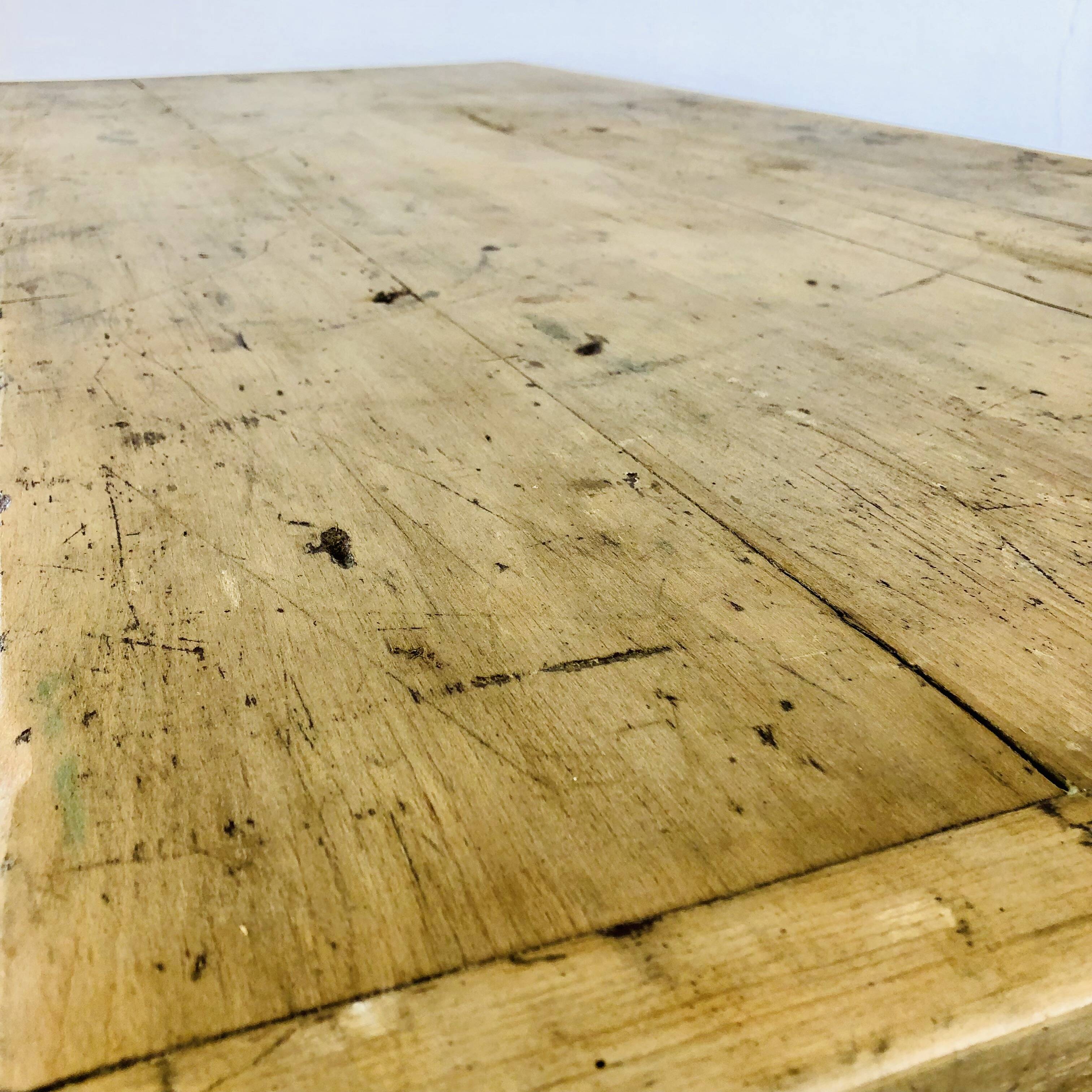French old beech bakery table