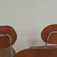Set of 8 metal and wood school chairs  
Former Czechoslovakia 1960