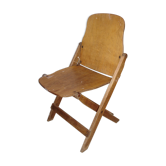 Chaise en bois pliable américaine de la seconde guerre mondiale 39/45