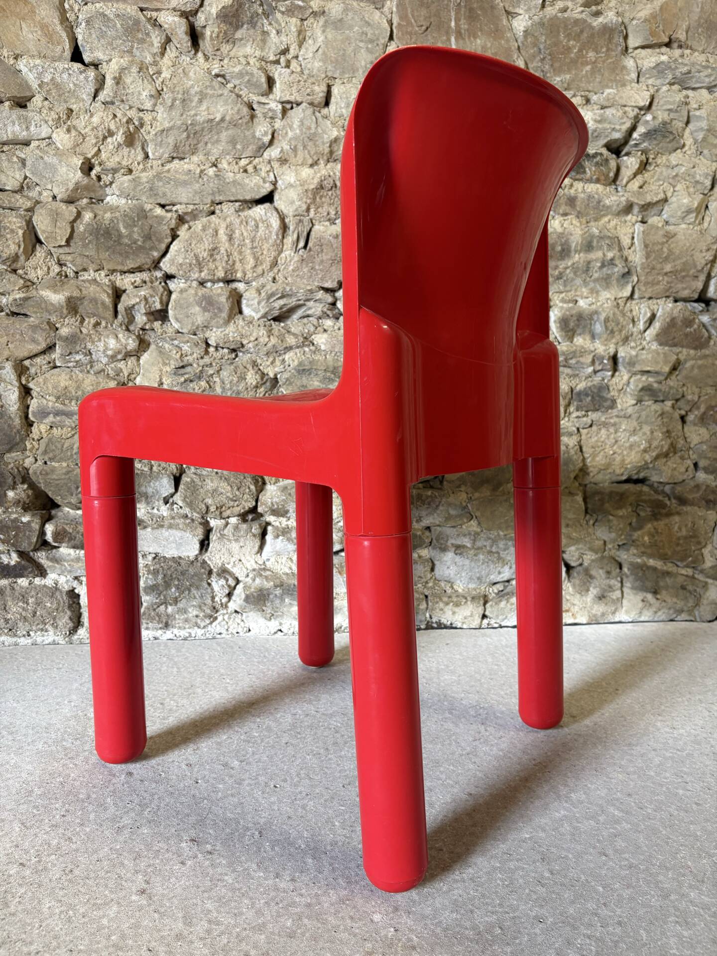 4 chairs model 4875 by C. Bartoli for Kartell, 1970