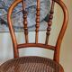 Children's chair in curved round wood old year