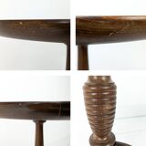 Table d'appoint Mid Century ronde Danish Design Anton Kildeberg FK Furniture Danemark 1960 Modèle21