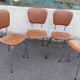 4 skaï chairs