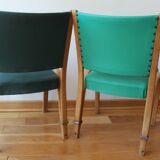 Pair of chairs Steiner model bow-wood